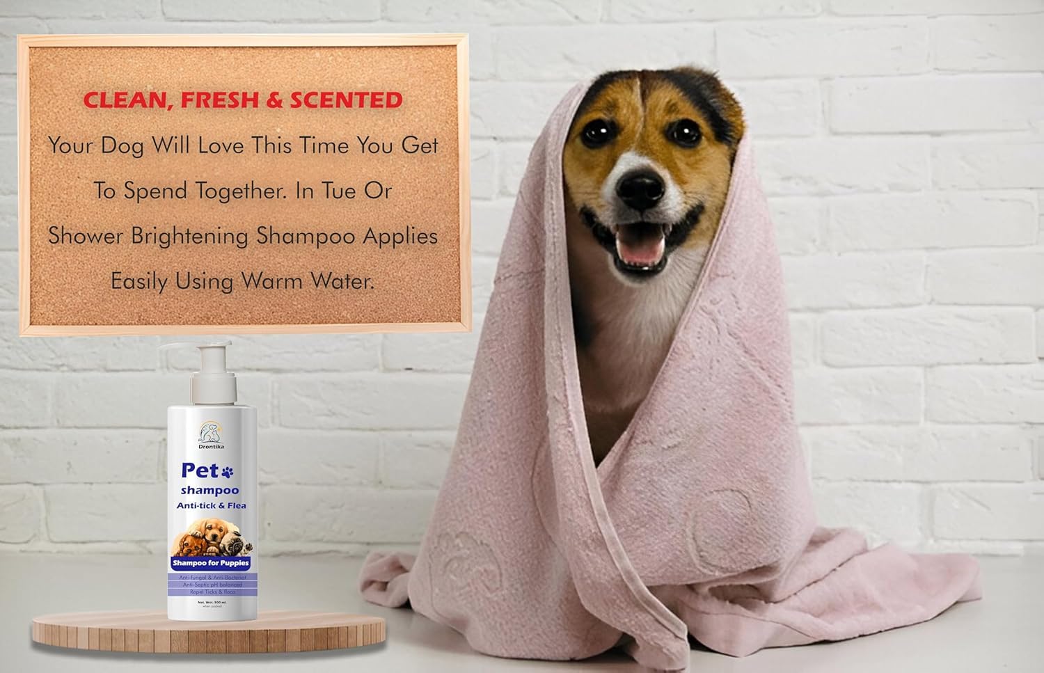 Pet Life Anti Tick and Flea Shampoo for Dogs and Cats, 200 ML | Neem & Tea Tree Formula, Soothes Skin Irritation and Protects Skin Health 1