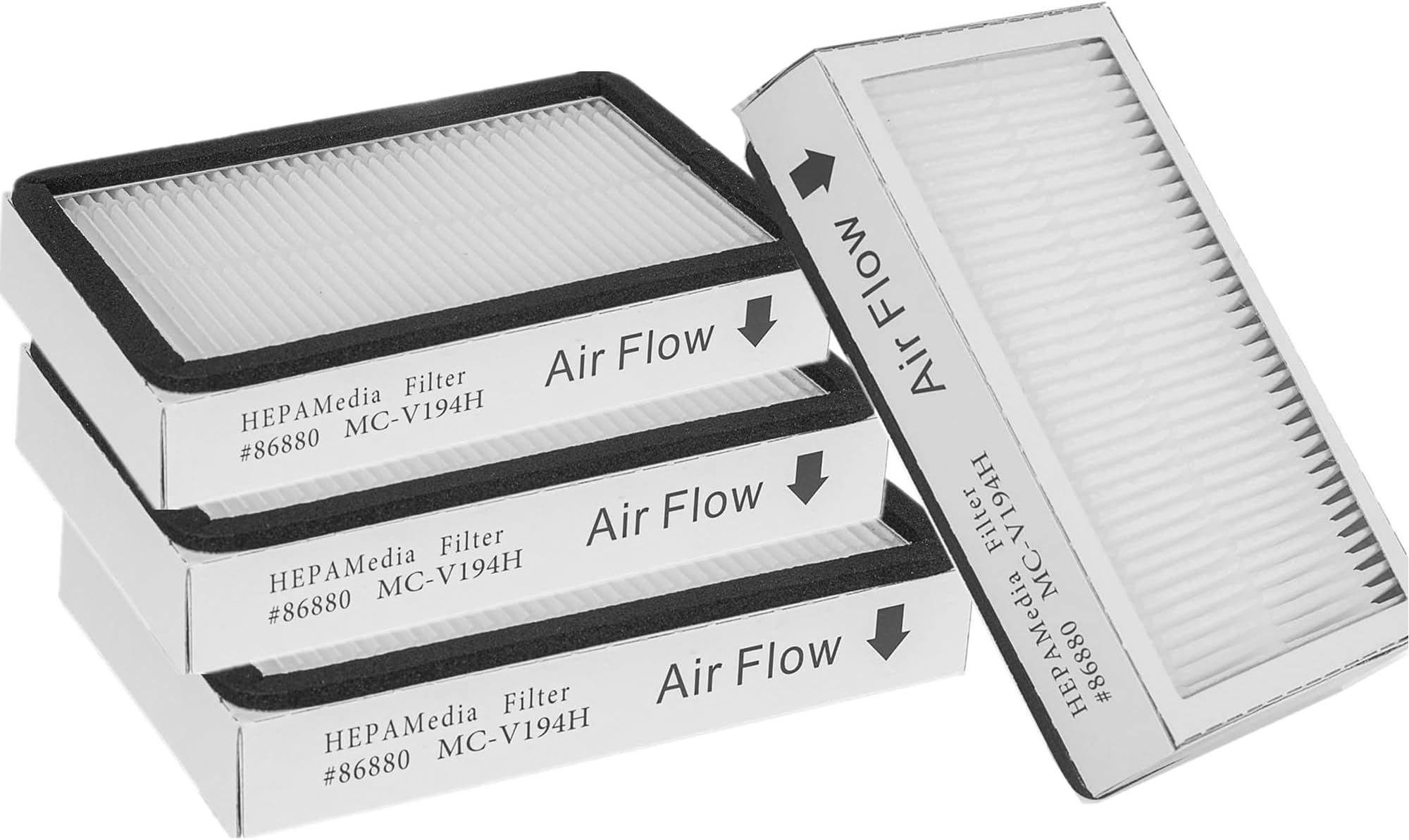 ZNBHEPA 4pack 86880 HEPA Media Filter Replacement for