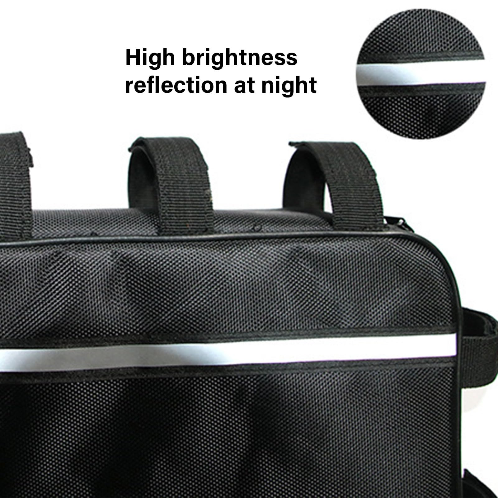 Elektrische Fahrradtasche, dreieckige Batteriepack Organizer, Fahrradrahmentasche, Elektroroller Batteriepack Aufbewahrung, stoßfestes Gehäuse