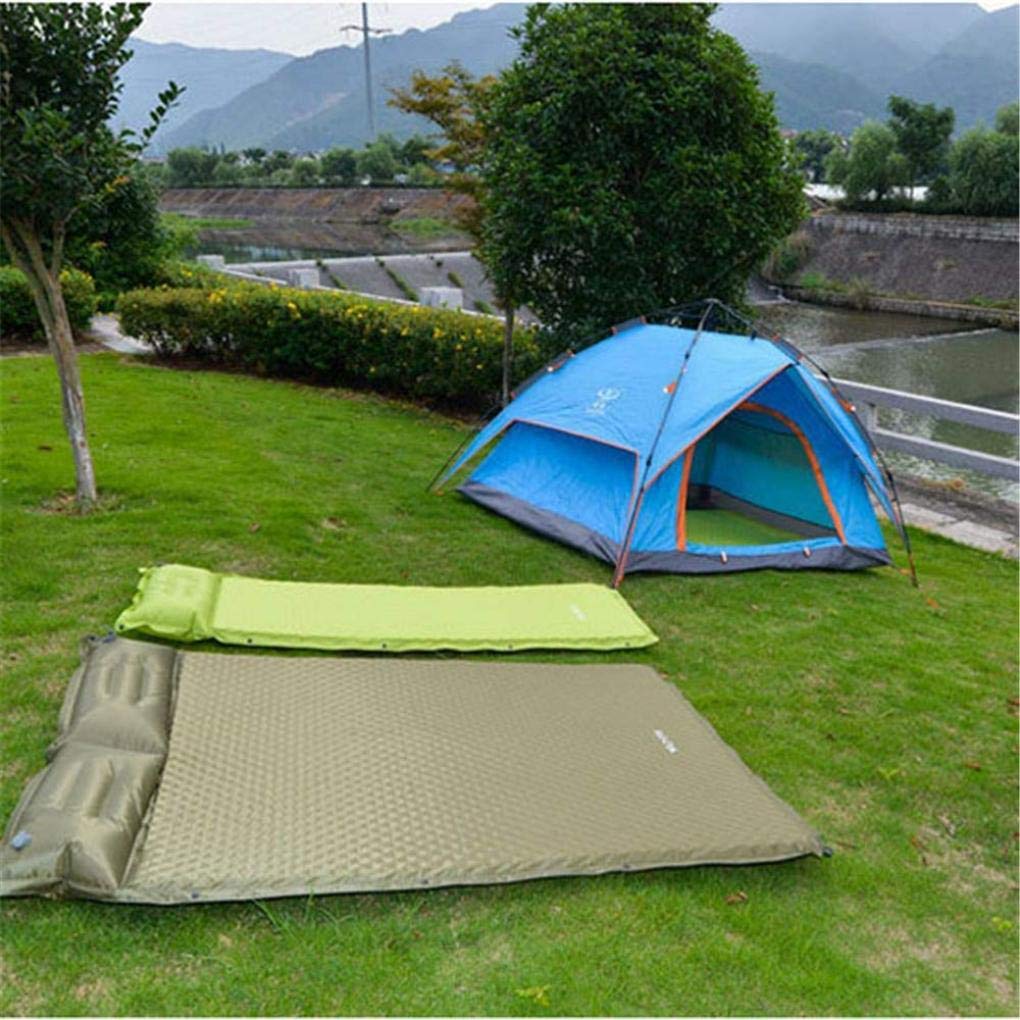 ArmyGreen karimata na kemping, do wędrówek z plecakiem, na wędrówki, materac – lekka, nadmuchiwana mata do spania, ArmyGreen, 192 x 135 x 3,8 cm