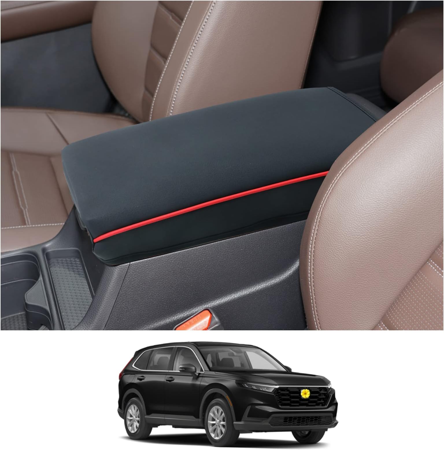 Armrest for 2023 2024 Honda CRV lack Arm Rest Cover for Car