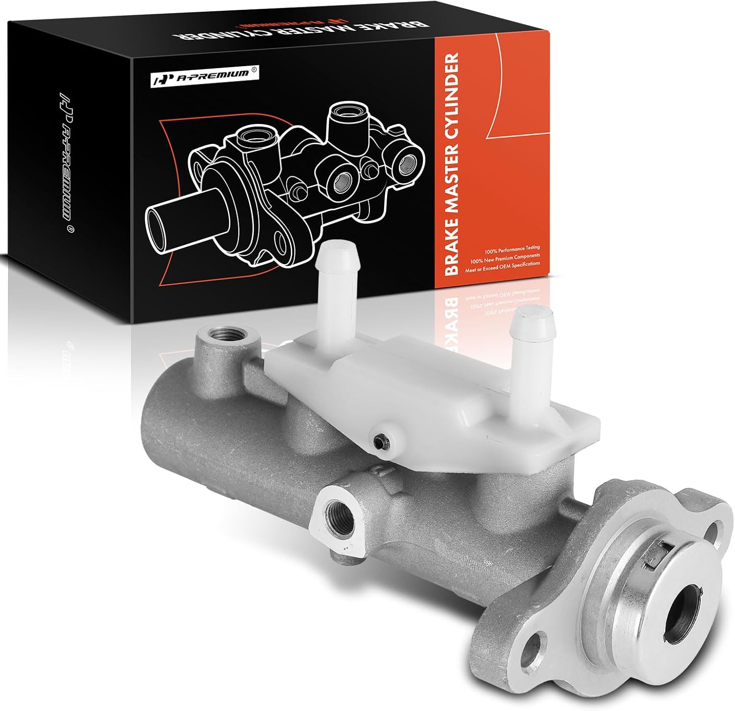 A-Premium Brake Master Cylinder Compatible with Mitsubishi Outlander 2003-2004, 4 Wheel ABS - With 2 Outlets