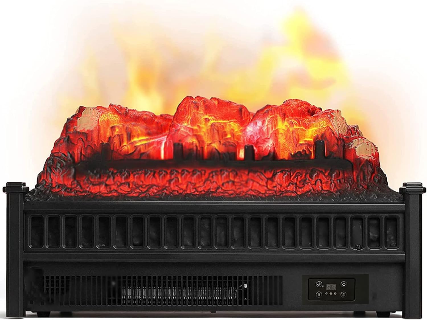 HOUKAI Electric Fireplace Insert Log, Easy to Clean