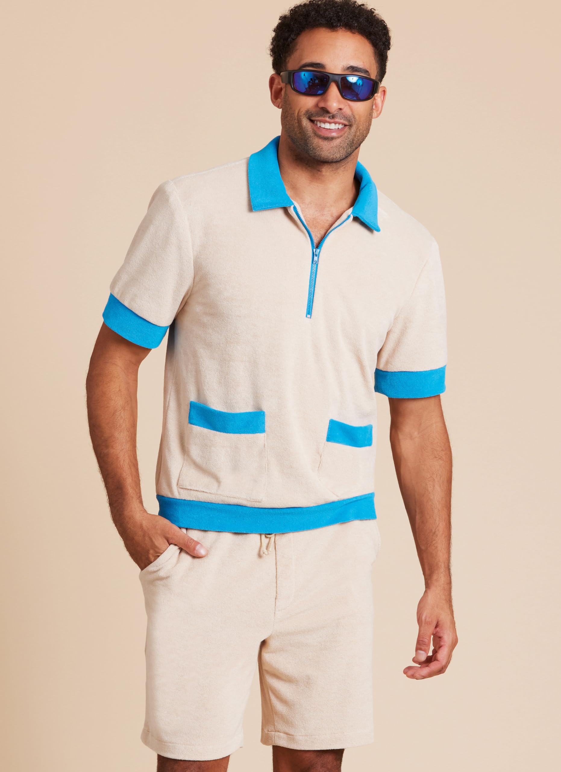 MCCALLS M8414AA Men's Knit Shirts and Shorts AA (34-36-38-40-42), Multicolour - Image 4