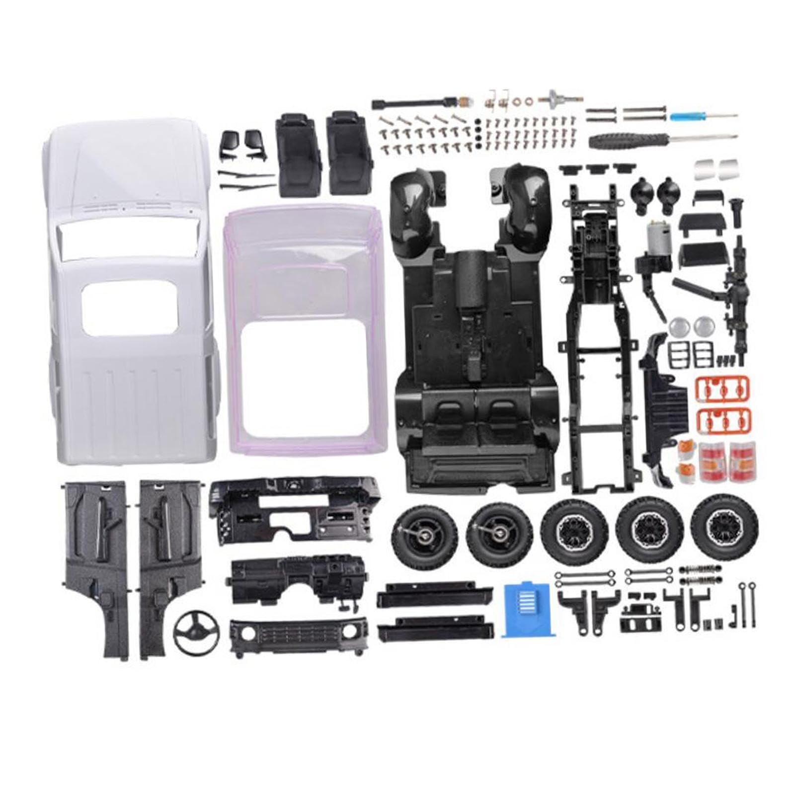 1:14 RC Samochód gąsienicowy DIY Zestawy DIY Modyfikacja 4WD Hobby RC Model All Terrain