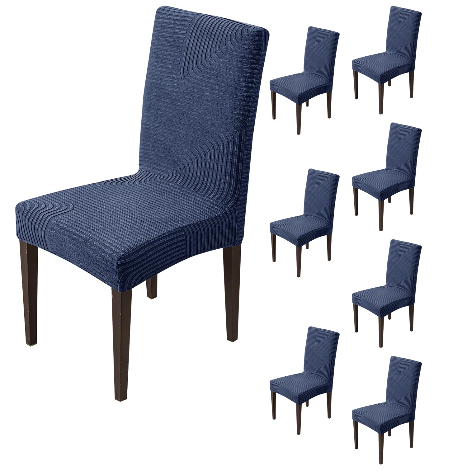 Stretchy Chair Covers - Sapphire Blue (Pack of 6) -17