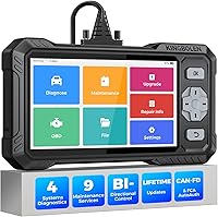 KINGBOLEN S608 OBD2 Bidirectional Scanner: 2026 Active Test Tool for ABS/SRS/Transmission/Engine + 9 Resets, CAN FD, FCA/Renault SGW, Lifetime Free Updates