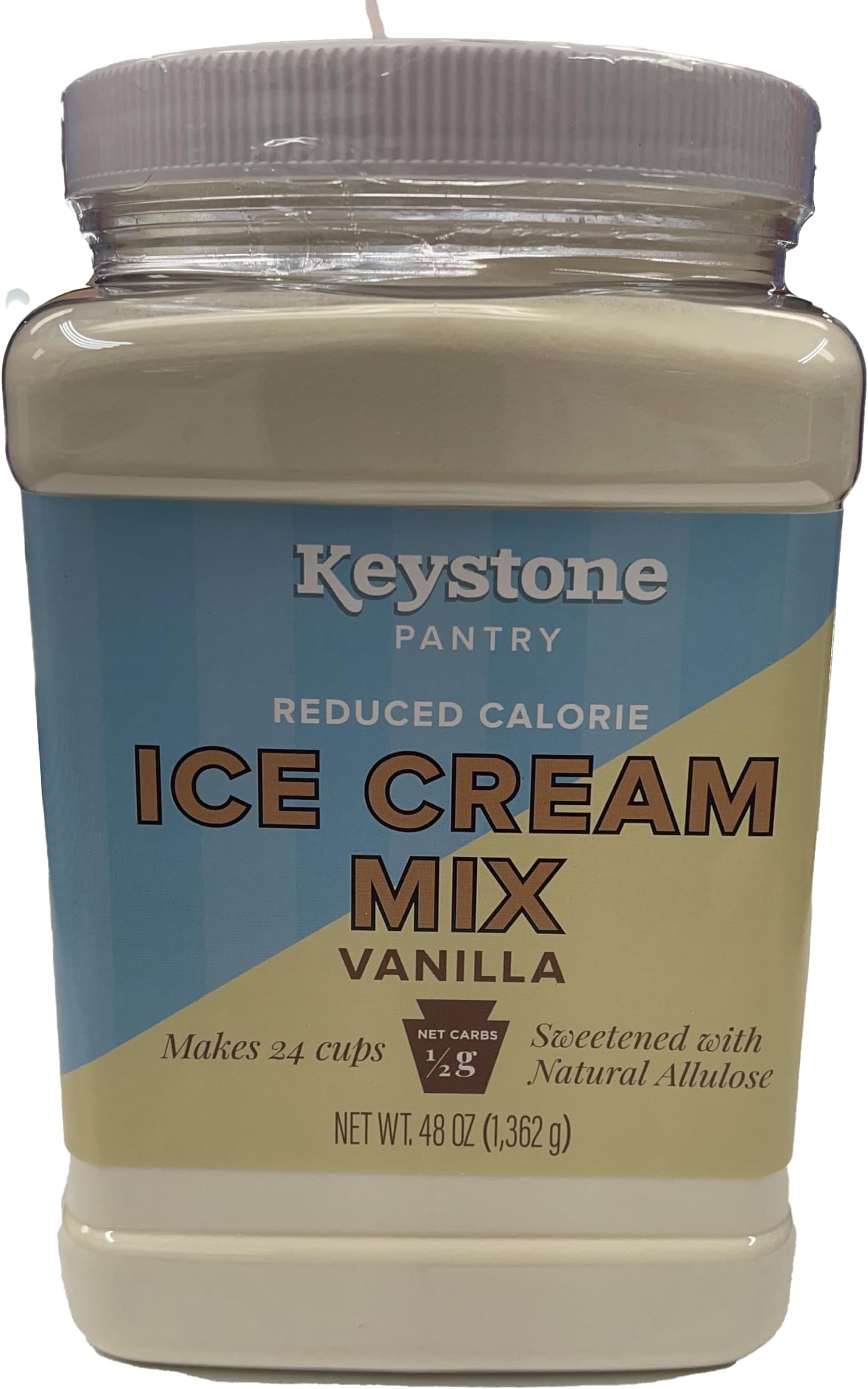 Keystone Pantry – Keto Ice Cream Mix – Vanilla – 0.5g Net Carbs & 40 Calories