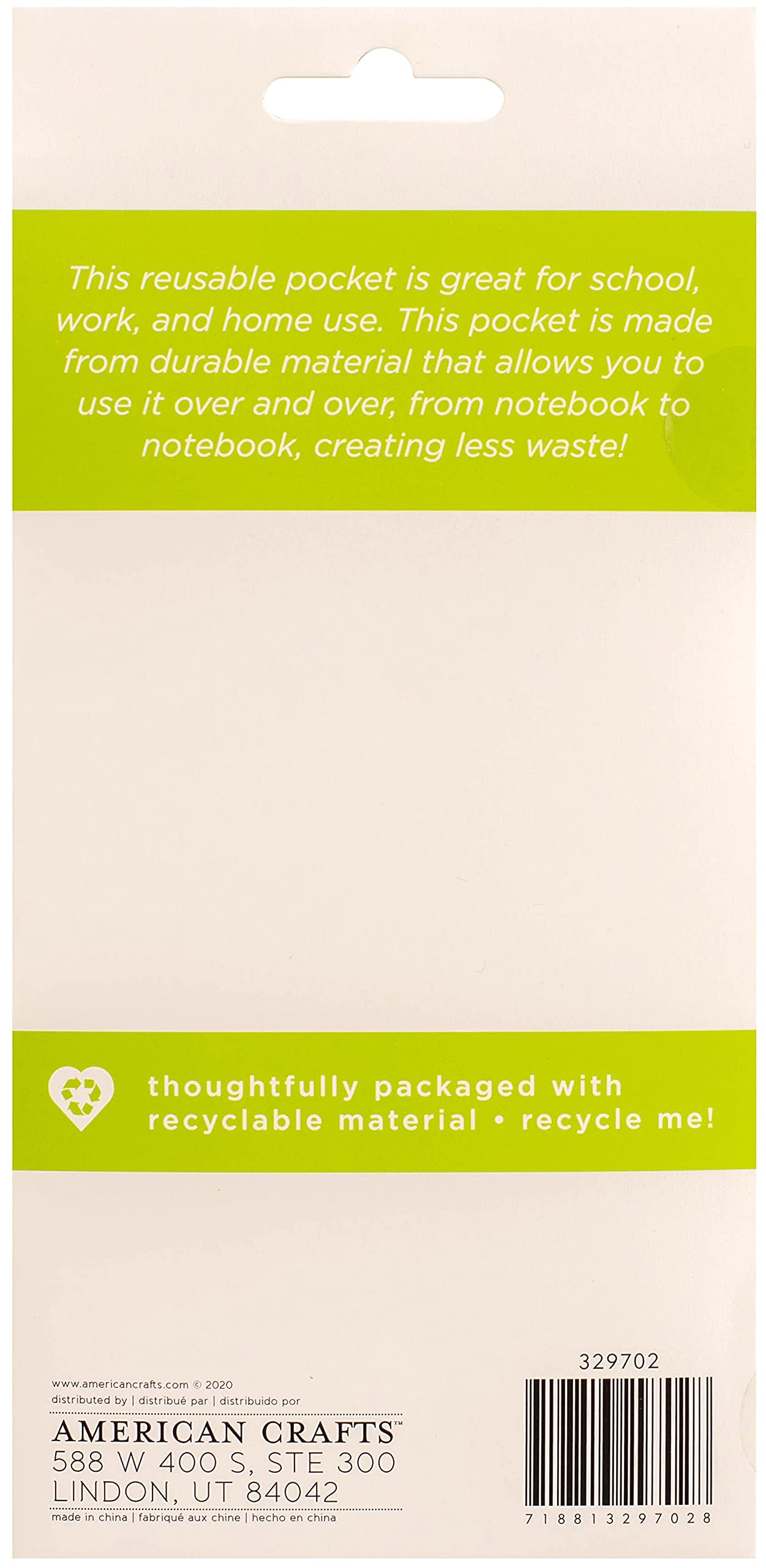 AC Sustainable Journaling Felt Paper Pocket 4.25"X8.25"-