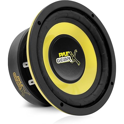 Pyle Car Mid Bass Speaker System - Pro 5 Inch 200 Watt 4 Ohm Auto Mid-Bass Component Poly Woofer Audio Sound Speakers For Car Stereo w/ 30 Oz Magnet Structure, 2.2” Mount Depth Fits OEM - PLG54