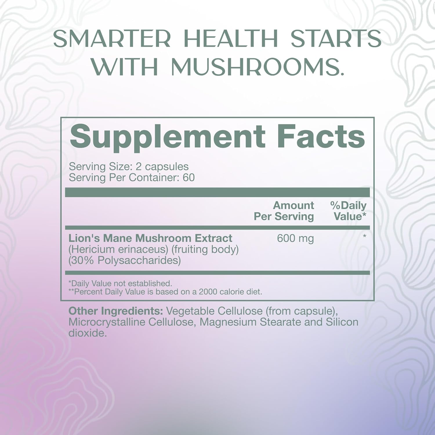 Energized Lion’s Mane® Brain Supplement | High-Potency 600 mg Lion’s Mane Mushroom Extract | Mental Clarity, Focus, Memory & Cognitive Performance Support | 120 Capsules - Image 2