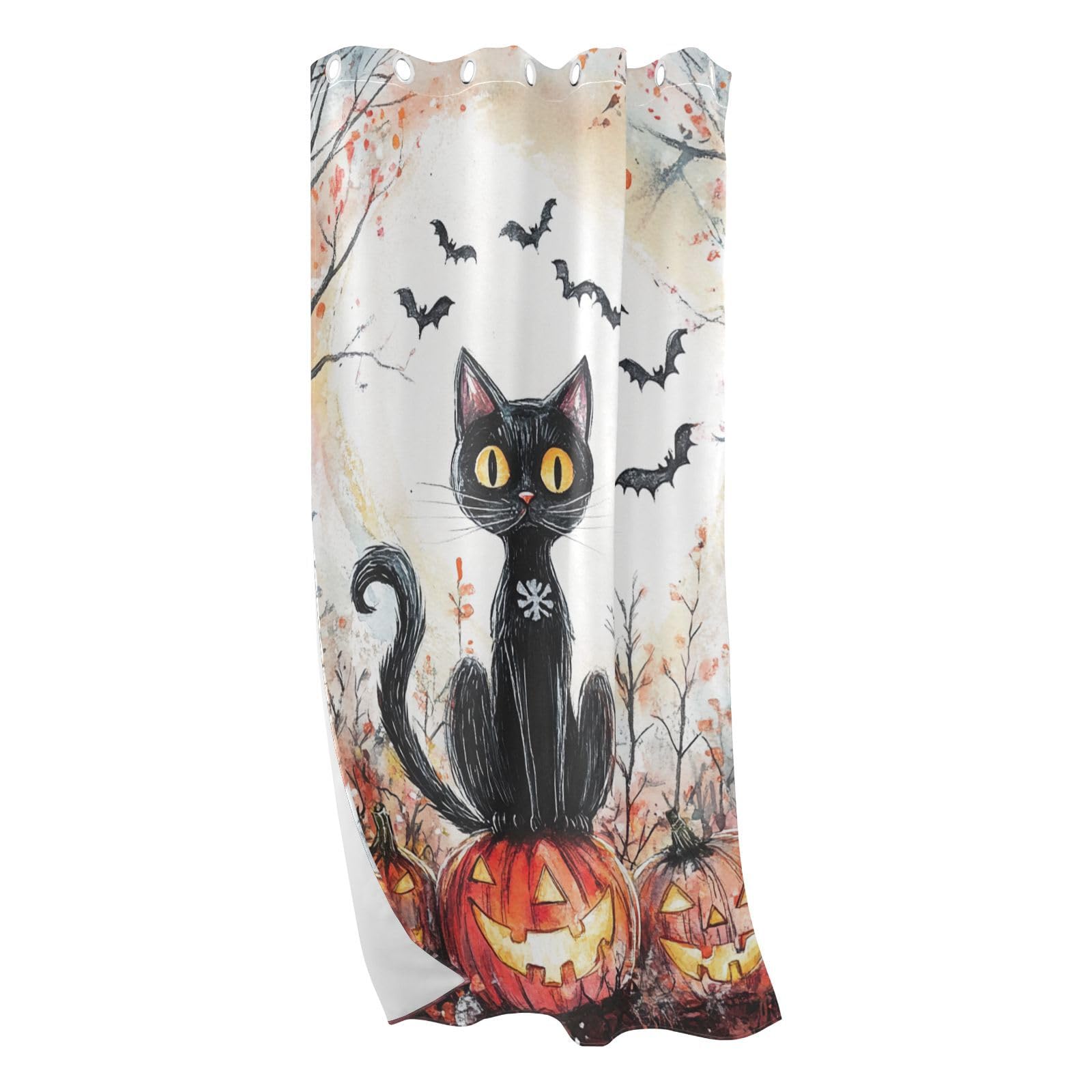 Rideaux occultants Halloween bloquent la lumière salon 213 cm