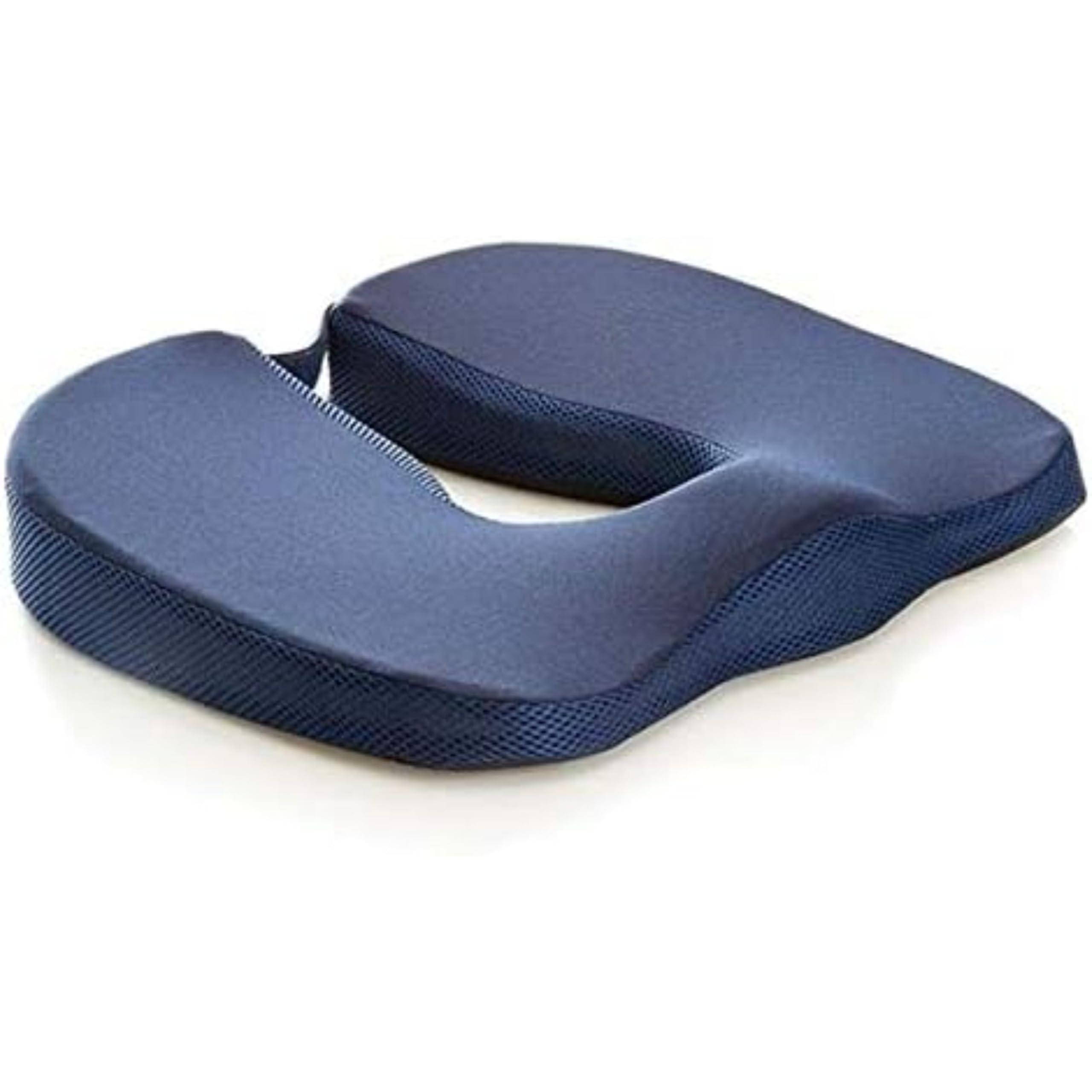 Cuscino per Prostata Uomo, Cuscino per Prostatite, Antiprostata, Ideale per Uso in Ufficio, Auto e Sedia a Rotelle - Memory FOAM, Rivestimento in Poliestere, Sfoderabile - Blu