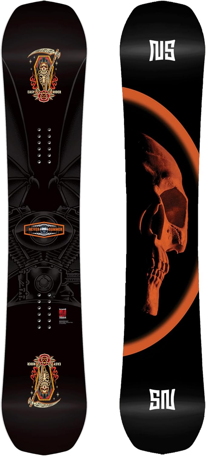 Never Summer Easy Rider Triple Camber Hybrid Men's All-Mountain Snowboard