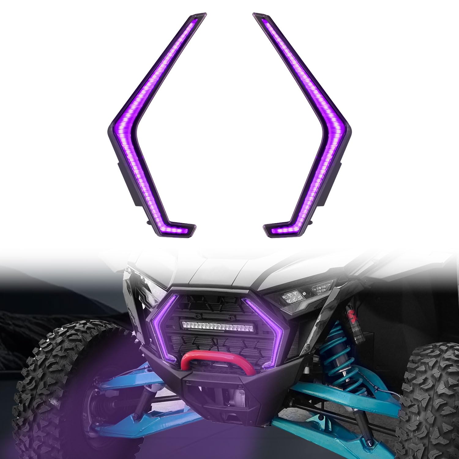 Photo 1 of HugeUTV LED Grille Accent Fang Lights for Polaris RZR PRO 2025+