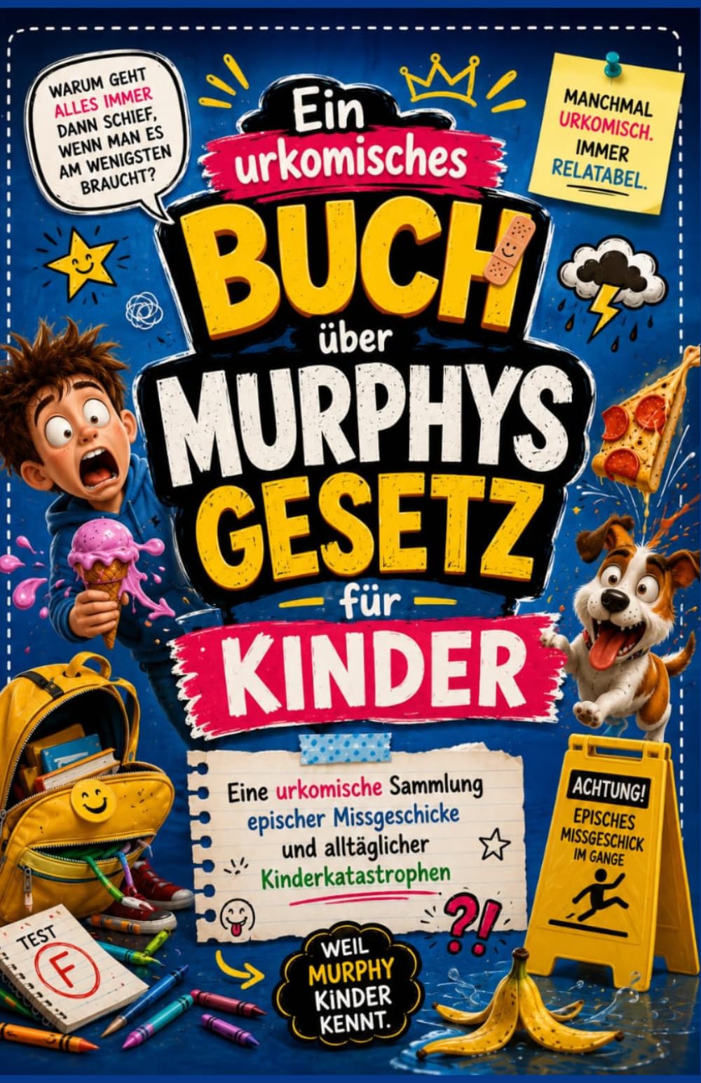 Ein urkomisches Buch über Murphys Gesetz für Kinder: Eine urkomische Sammlung epischer Missgeschicke und alltäglicher Kinderkatastrophen