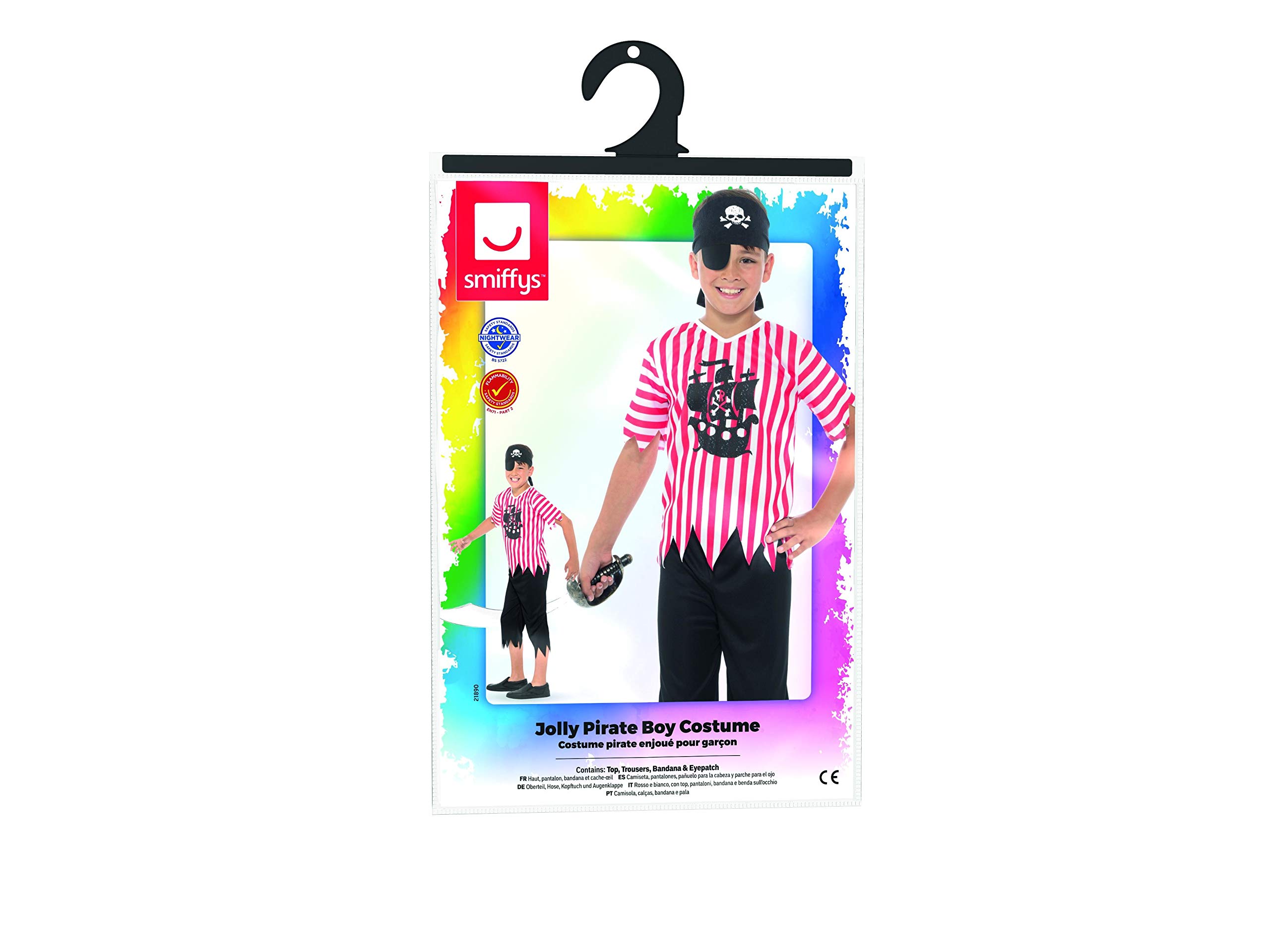 Costume Pirata Jack, per adulti, completo di accessori
