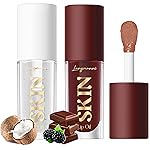 LANGMANNI Moisturizing Lip Oil,No-Sticky Lip Gloss Lip Balm Lip Care,Fruit Flavoured Lip Oil For Dry Lip\'s Moisturizing Hydrating And Nourishing ((Chocolate+Coco))