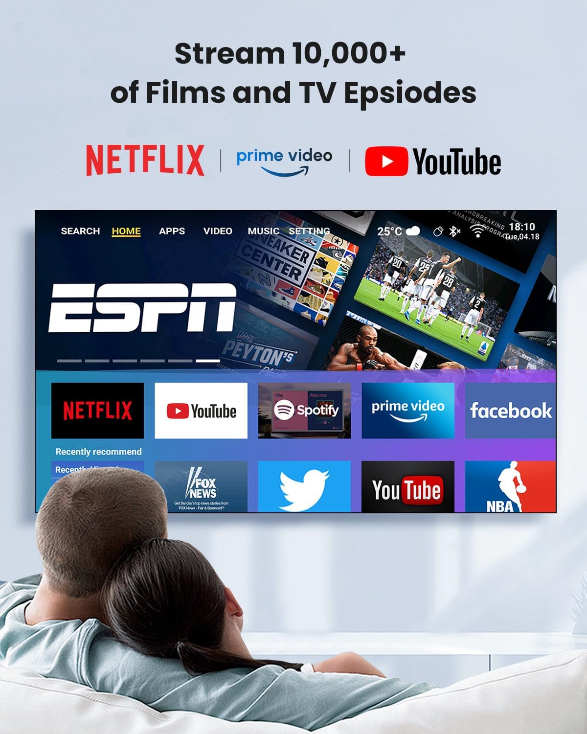 Daytime Projector in Use