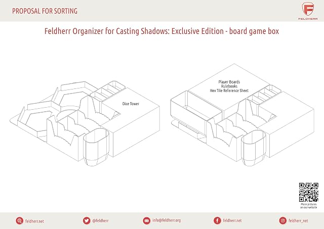Foto 7 de 8 de Feldherr Organizador Compatible con Casting Shadows: Edición Exclusiva - Caja del Juego de Mesa