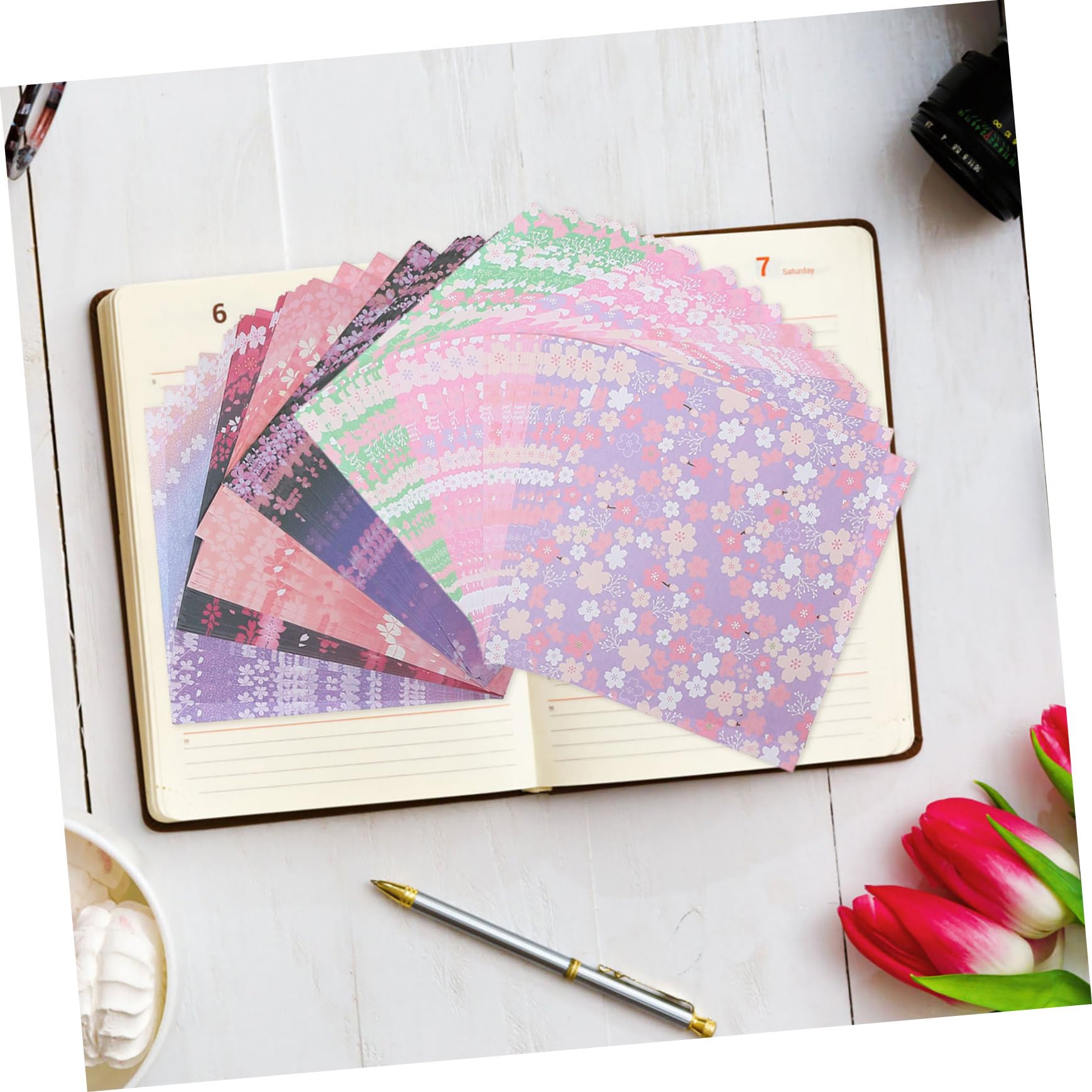 480 Blatt Doppelseitig Gedrucktes Faltpapier Exquisites Robustes Origami-papier