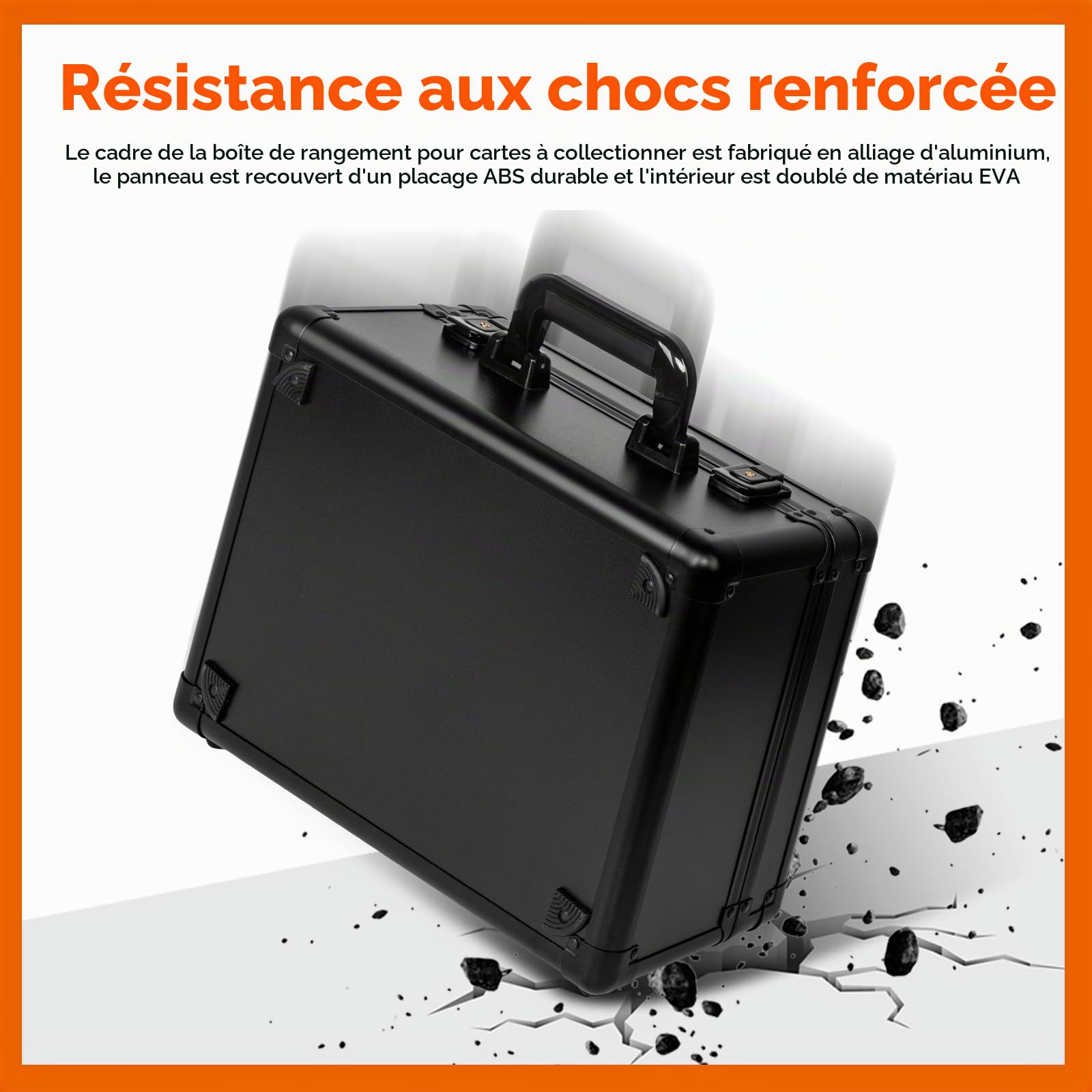 Boîte de Rangement pour Cartes Graduées, Support pour Slabs PSA, Boîte Rigide pour Stockage de Cartes de Collection pour Cartes Sportives, Top Loaders, One Touch - 3 Rangs