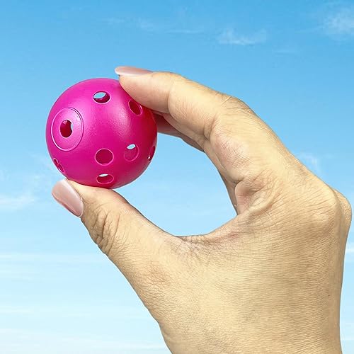 Miniatura 9 de XIPEGPA Pelotas de golf de práctica de 1.614 in de plástico de flujo de aire hueco, campo de conducción, práctica de columpio, uso en interiores y