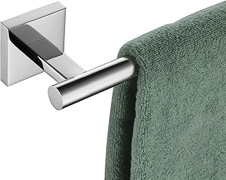 KOKOSIRI Single Towel Bar Bathroom Towel Holder for Bath Kitchen 20 Inch Necklace Holder Wall Mounted Chrome Stainless Steel B4005CH-L20