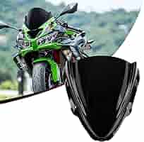 Amazon.com: PSLER ZX6R Windshield -Double Bubble Windshield