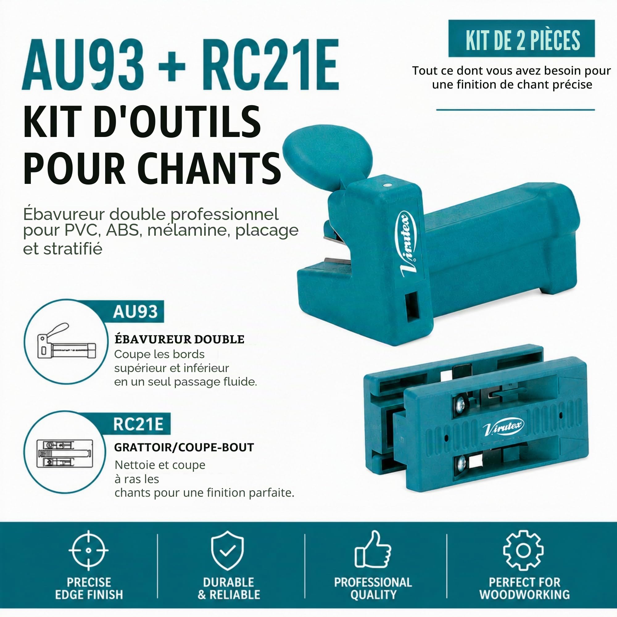 Virutex Set AU93 RC21E Profileur Vert