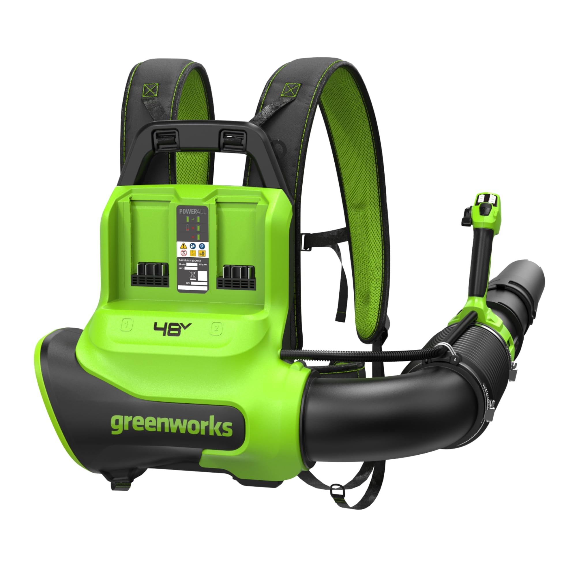 Greenworks Soffiatore a Batteria 24V Premium, Motore Brushless ad Alta Efficienza, 14,58 m³/min, 209 km/h, Tecnologia QUIETFORCE, Cruise Control – Solo Utensile BL24515A1