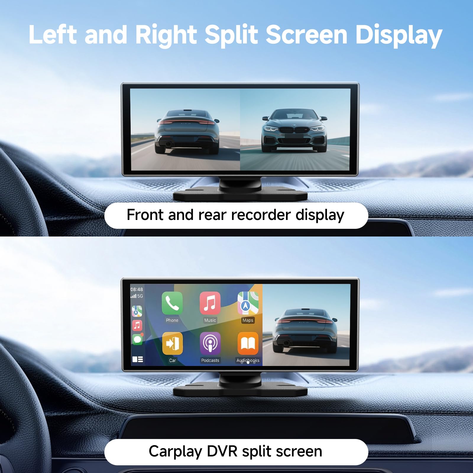 Amazon.com: 11.26 Inch HD Touchscreen Car Display, Wireless