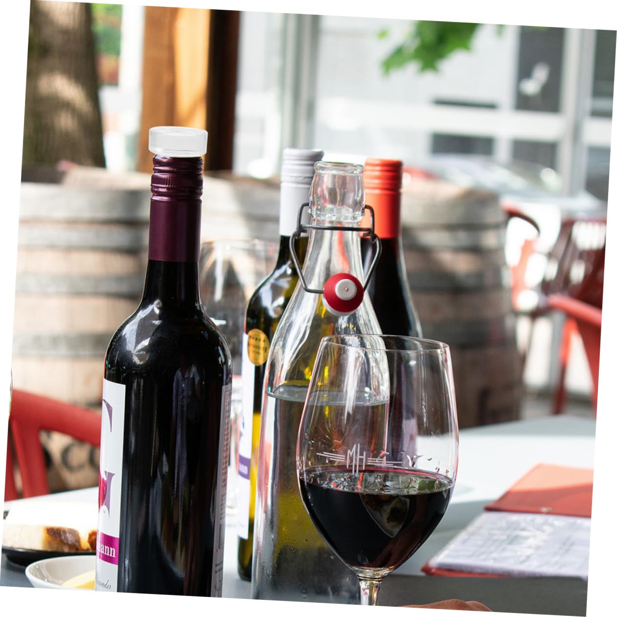 Hemobllo 12pezzi Tappi in Vetro Forma di T per Vino Ermetici e Riutilizzabili Confezione per Bottiglie di Vino