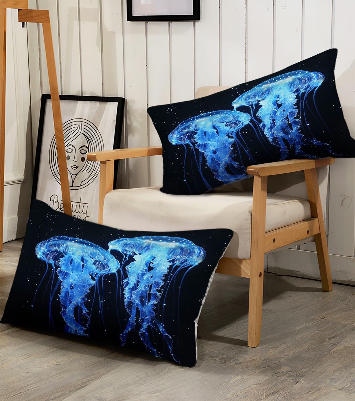 Biancheria da letto nera, 155 x 220 cm, per bambini, ragazzi e adolescenti, per letto singolo, con stelle astratte in plastica, copripiumino con chiusura lampo e federa da 80 x 80 cm