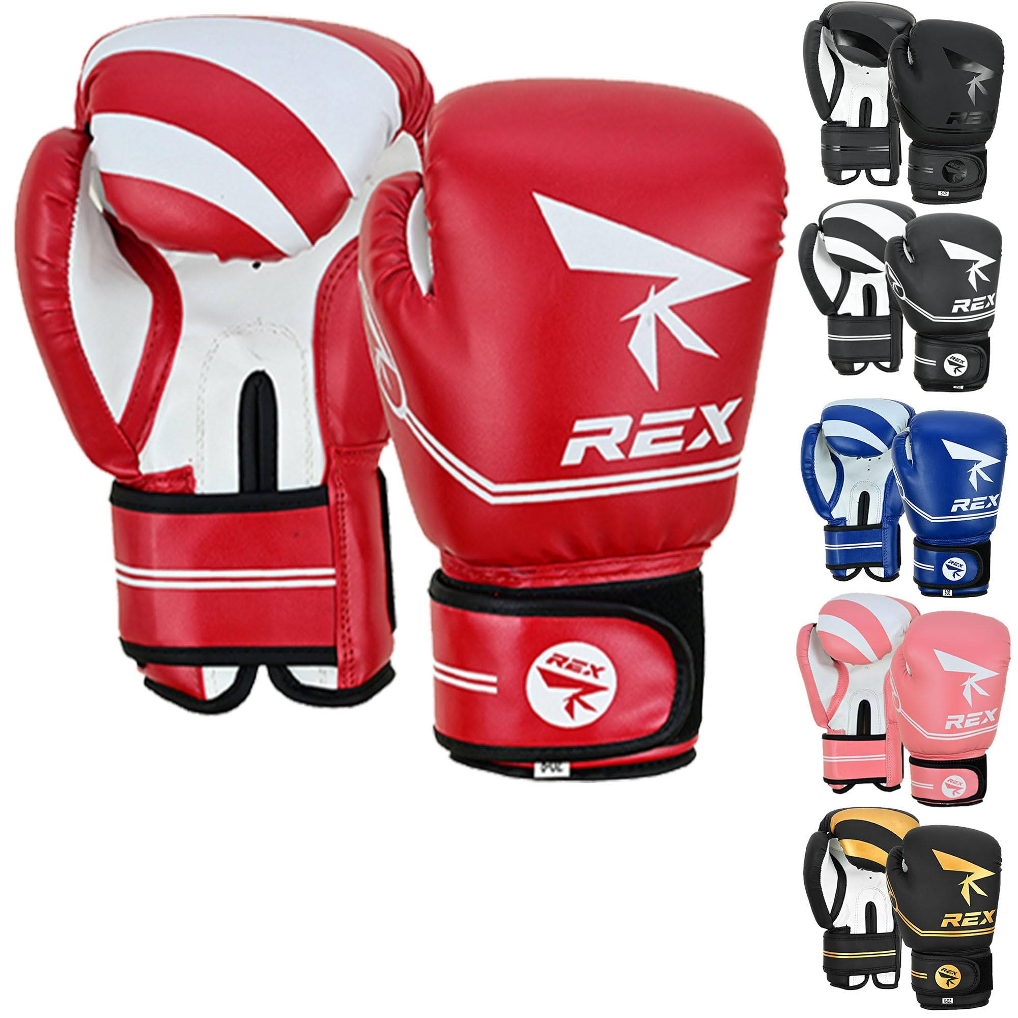 Kids Boxing Gloves for Children Boys Girls Junior Youth Toddler Training Boxing Gloves for Punching Bag Kickboxing Muay Thai (Red, 2oz)