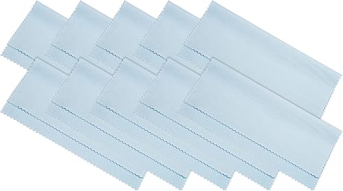 PATIKIL Paño de limpieza de microfibra para lentes de 6 x 6 pulgadas, paquete de 10 paños de limpieza para lentes de cámara, pantallas en bolsa de