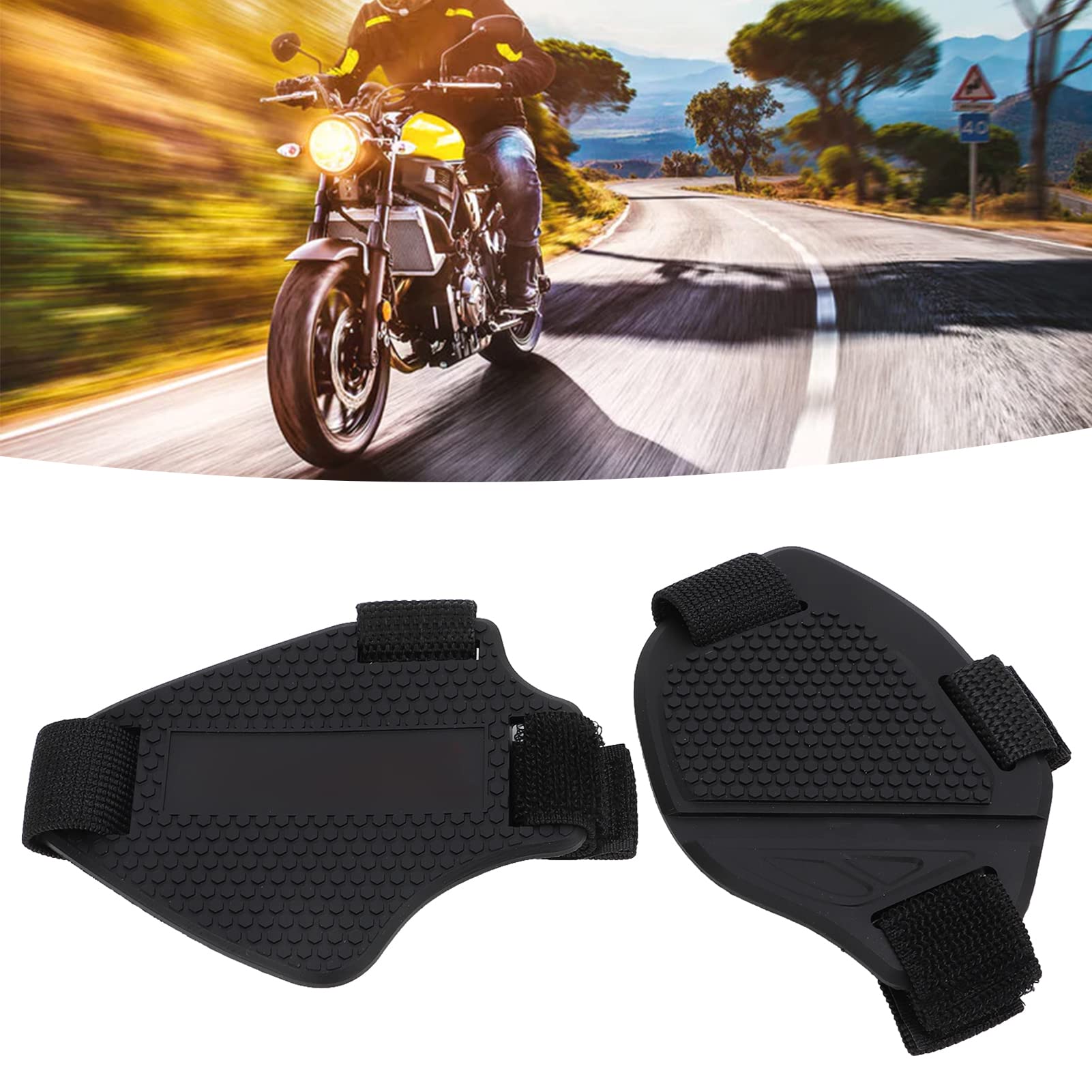Wkładka do Butów do Przekładni Motocyklowych, 2 szt. Nakładka na Buty Jeździeckie Pad Przeciwpoślizgowy Ochraniacz Ochronny Nakładka na Buty Ochraniacz do Wyścigów Szosowych