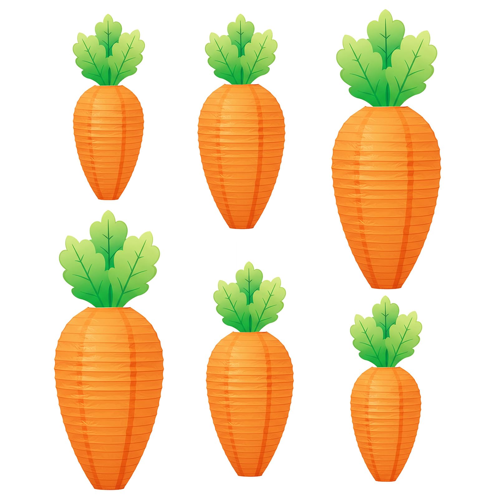 Paper Carrot Light Easter Hanging Ornament Easter Carrot Ornament for Indoor and Outdoor Decoration Festival Celebration Realistic Carrots