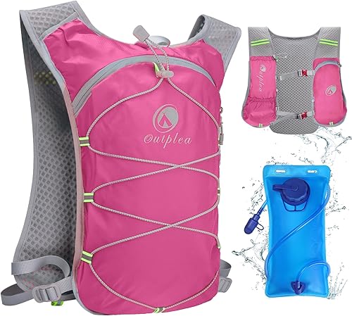 Miniatura 8 de Mochila de agua pequeña, chaleco de hidratación para festivales, Hydro Pack con vejiga de agua de 2 L, chaleco de agua ligero para correr Hydropack
