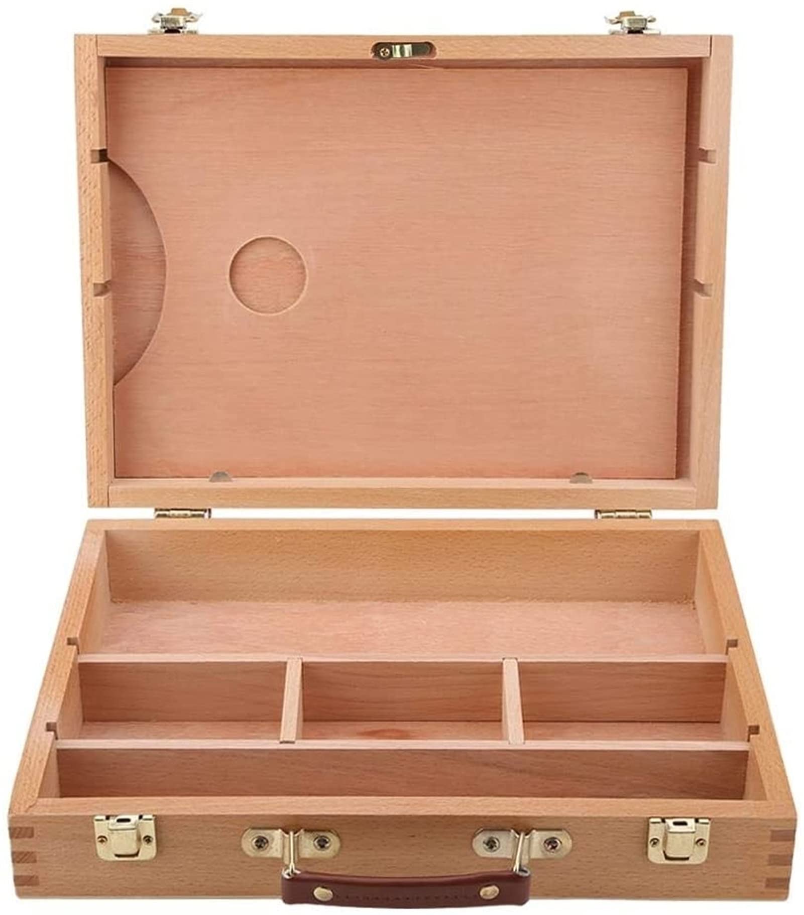 Boîte à chevalet en bois XMING avec coffret de rangement d'artiste portable
