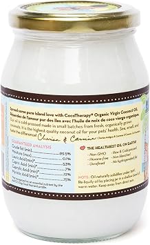 CocoTherapy (2 Pack) Organic Virgin Coconut Oil, 16 oz for Pets
