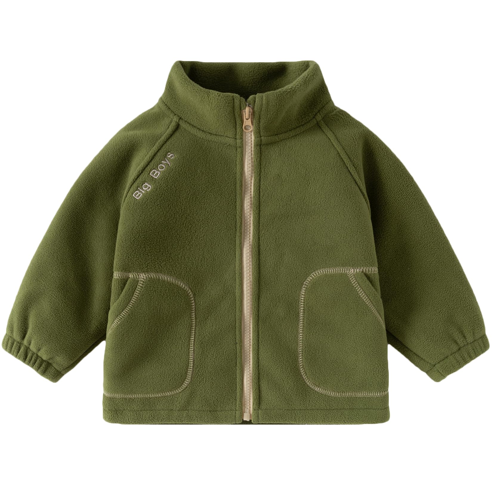 Veste en polaire pour tout-petits, manteaux chauds à manches longues à fermeture éclair pour bébés garçons pour l'automne, le printemps et l'hiver