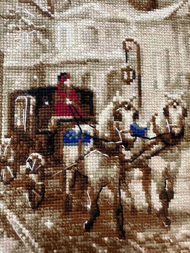 Kit Point De Croix RIOLIS 1400 Ancienne Rue 40x30cm - Broderie Du Monde