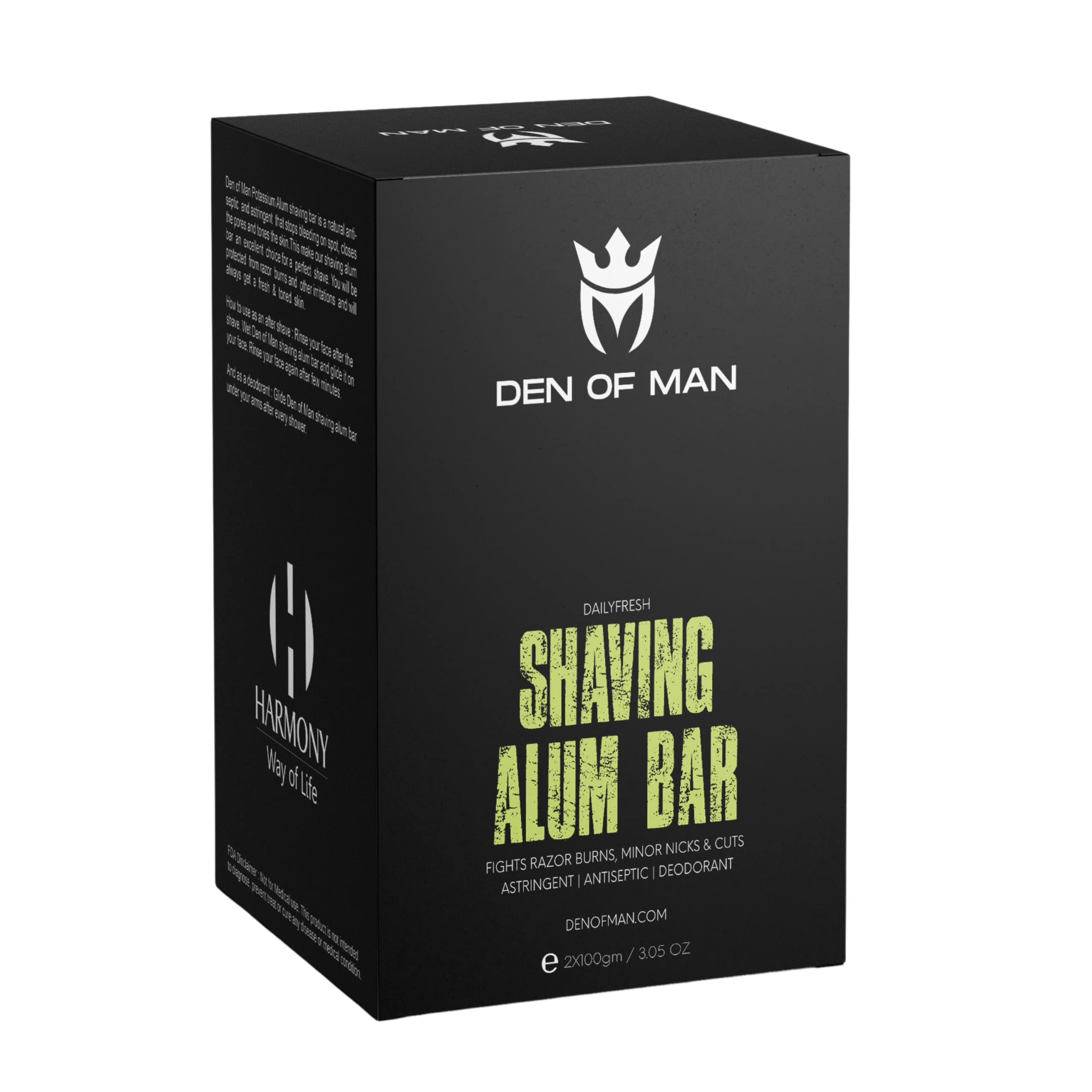 Den of Man Alum Stone For Men After Shave Fitkari Bar for Razor Burns, Minor Cuts, Skin Antiseptic Achieve a Smooth and Refreshing Shave Every Time (2 Pieces of 100gm Each) (B0BYDWRHV6) Amazon Price History, Amazon Price Tracker