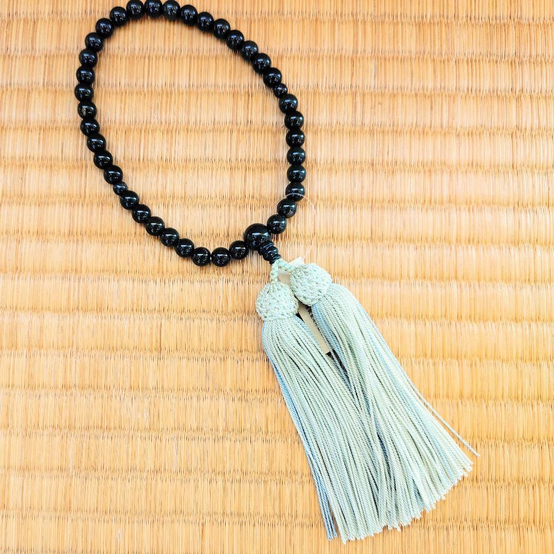 ブラッドストーン 片手 念珠 数珠 仏具 法事 冠婚葬祭 女性用