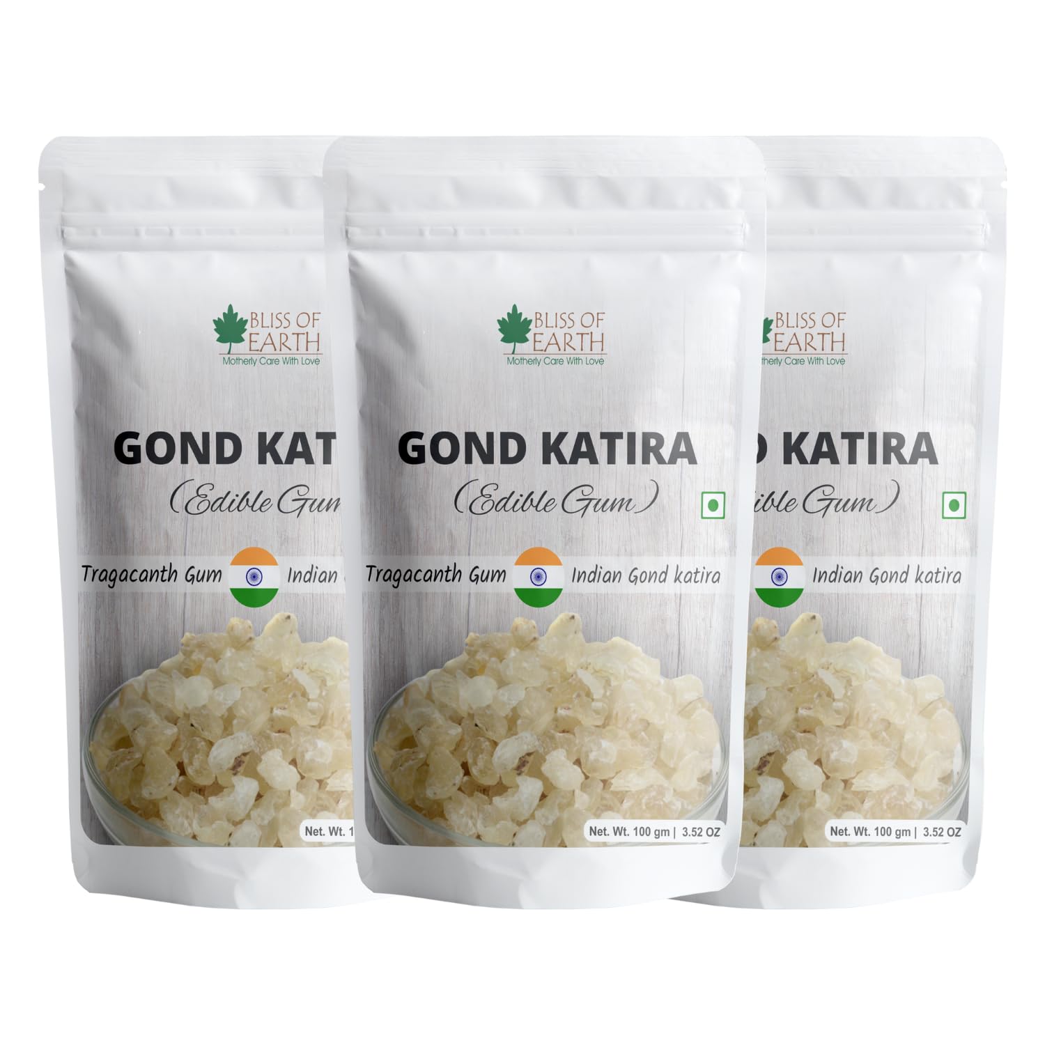 Bliss of Earth Gond Katira Pure Organic Edible Gum Tragacanth Gum Gond for Laddu Making & Sweets 3x100Gm (B0BQRCDJNB) Amazon Price History, Amazon Price Tracker