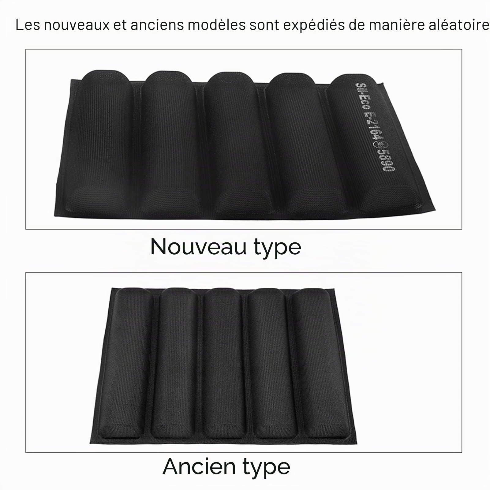 MAGT Moule à Pain Français Silicone, Moule à Baguette Silicone Moule Perforé Réutilisable Non Collé for Moules Perforé 5 Moules Utilisé pour Faire du Pain, de la Baguette