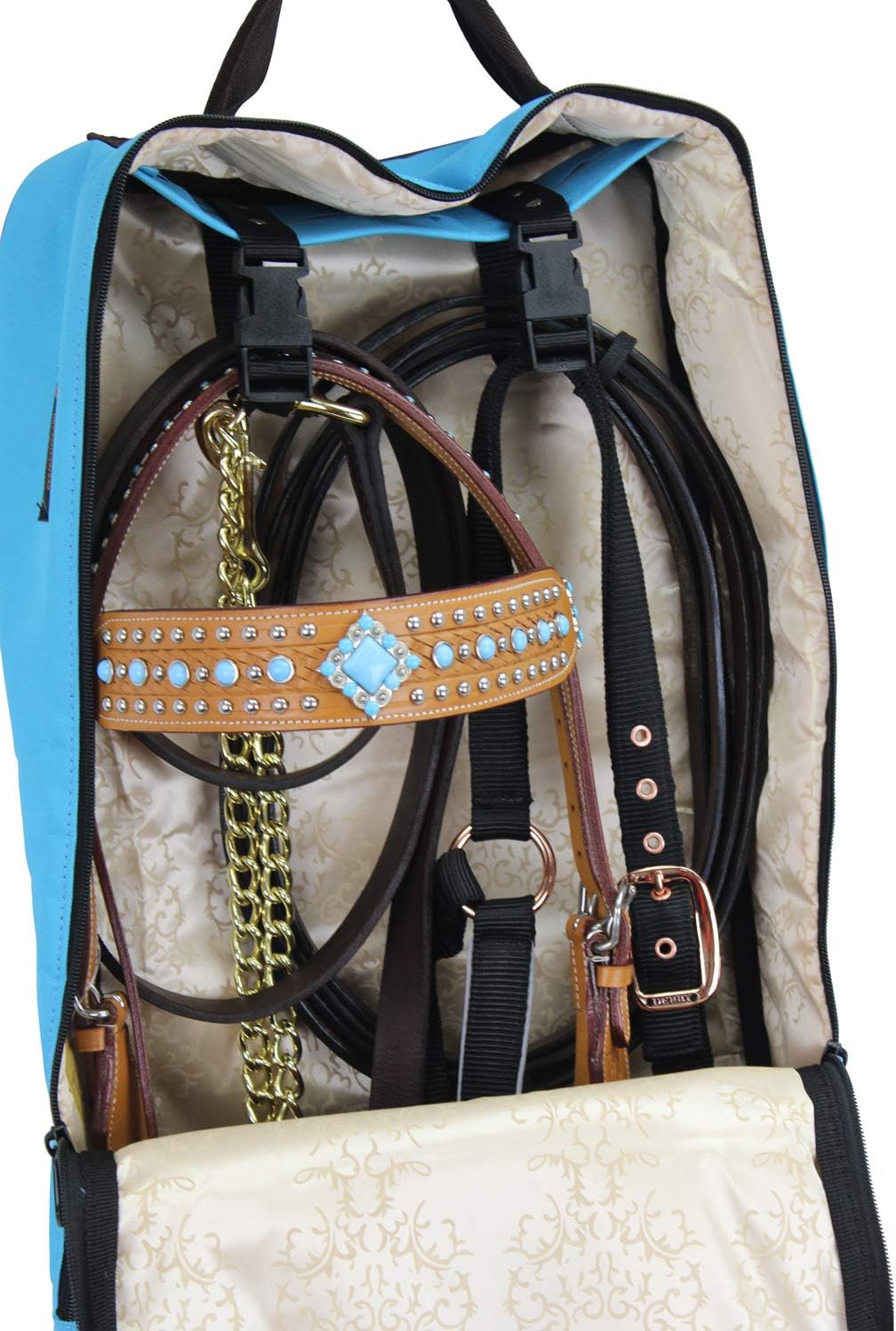 Paris Tack Front Open 3 Layers Padded Bridle Halter Horse Tack Carry Bag : Pet Supplies