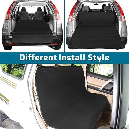 Miniatura 2 de Veckle Forro de carga, forro de carga para perro, funda de carga de mascotas de gran tamaño, impermeable, a prueba de arañazos, funda de asiento