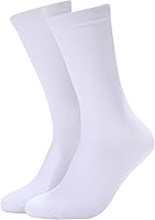Forony Men's Anti-Odor Combed Cotton Dress Socks 6-Pack - Quick Dry Moisture Wicking Calf Socks Size 8-13
